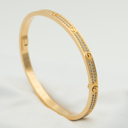 [Panda Jewelry]LOVE BRACELET 3.65MM DIAMOND-PAVED