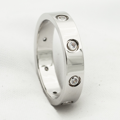 [Panda Jewelry]LOVE RING 3.6MM 8 DIAMONDS