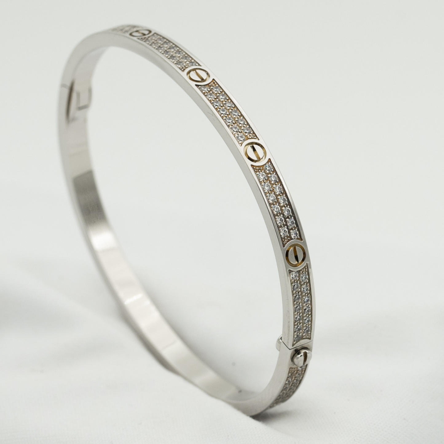 [Panda Jewelry]LOVE BRACELET 3.65MM DIAMOND-PAVED