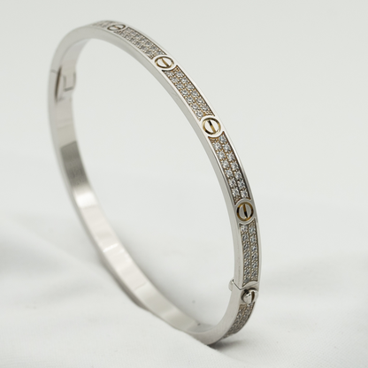 [Panda Jewelry]LOVE BRACELET 3.65MM DIAMOND-PAVED