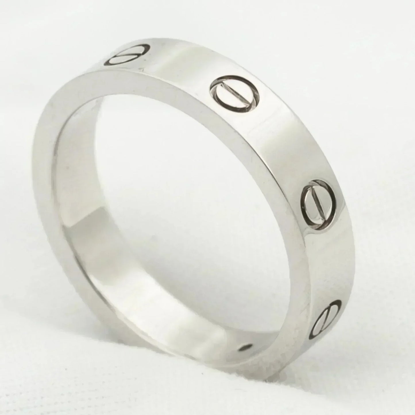 [Panda Jewelry]LOVE RING 4MM 1 DIAMOND SILVER