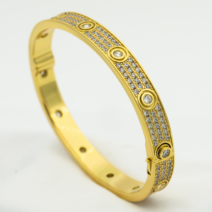 [Panda Jewelry]LOVE BRACELET 6.1MM DIAMOND-PAVED 10 BIG DIAMONDS