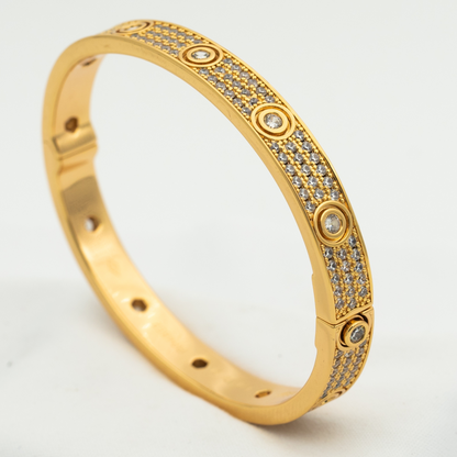 [Panda Jewelry]LOVE BRACELET 6.1MM DIAMOND-PAVED 10 BIG DIAMONDS