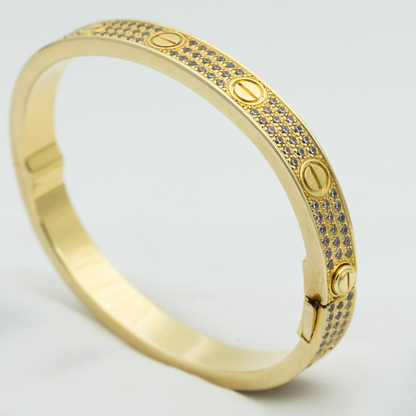[Panda Jewelry]LOVE BRACELET 6.1MM DIAMOND-PAVED