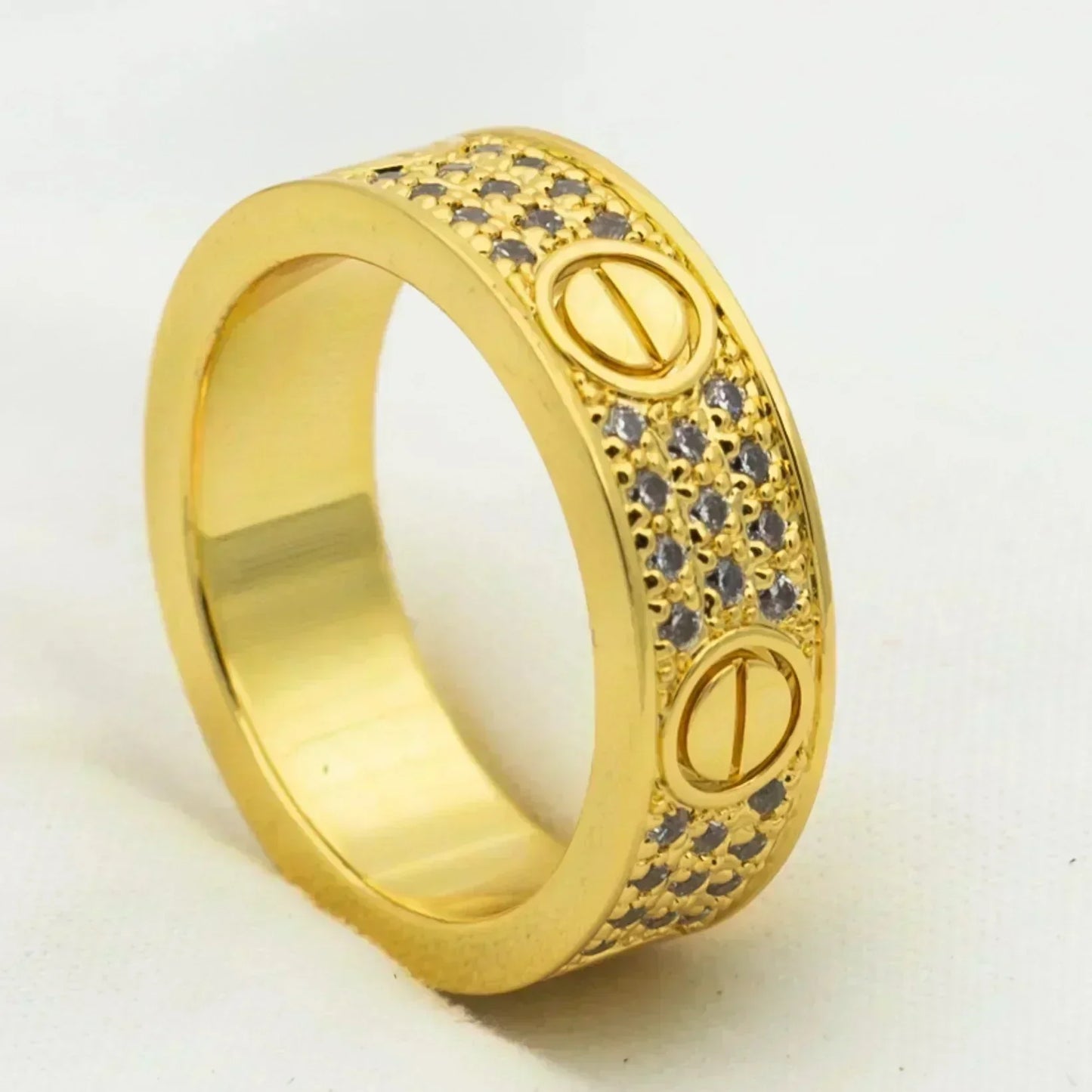 [Panda Jewelry]LOVE RING 5.5MM DIAMONDS PAVED