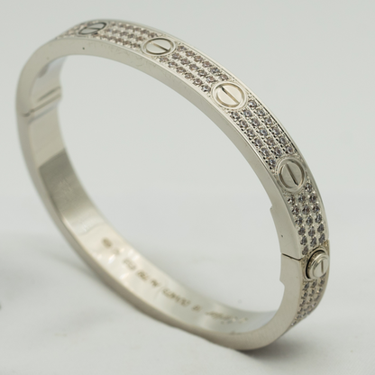 [Panda Jewelry]LOVE BRACELET 6.1MM DIAMOND-PAVED