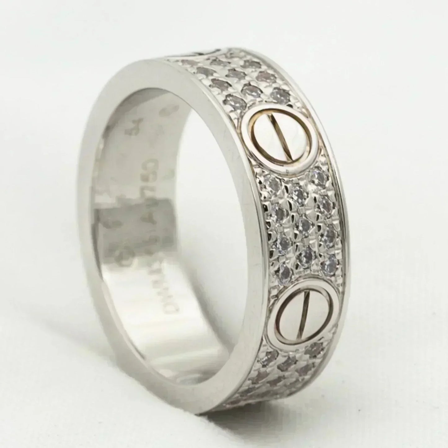 [Panda Jewelry]LOVE RING 5.5MM DIAMONDS PAVED