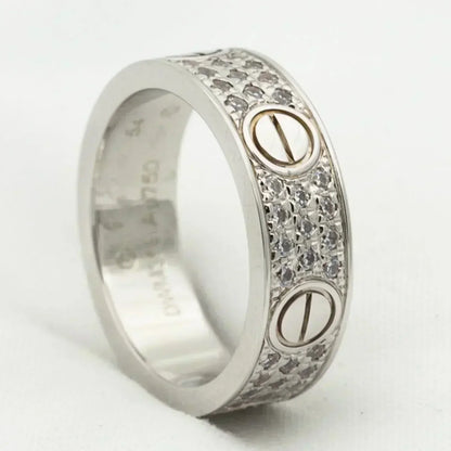 [Panda Jewelry]LOVE RING 5.5MM DIAMONDS PAVED