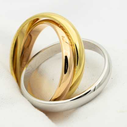 [Panda Jewelry Jewelry]TRINITY RING GOLD PINK GOLD SILVER