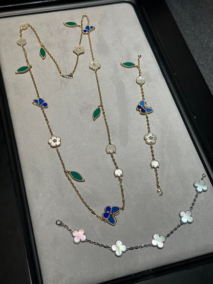 [Panda Jewelry] 26 NEW CLOVER 15 MOTIFS LUCKY NECKLACE