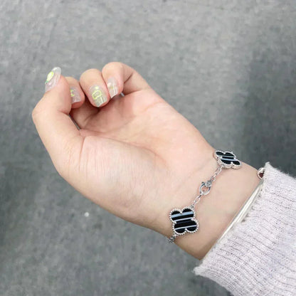 [Panda Jewelry] CLOVER 5 MOTIF PULSAR STONE BRACELET COLLECTION