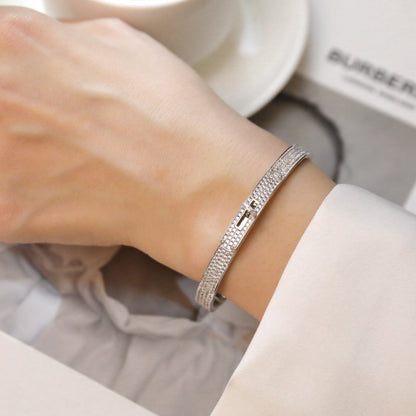 [Panda Jewelry]KELLY BRACELET DIAMOND PAVED