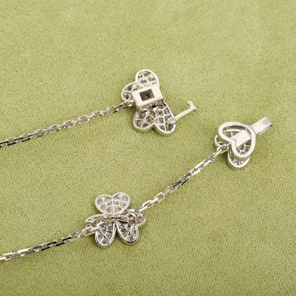[Panda Jewelry]FRIVOLE SILVER 9 FLOWERS NECKLACE