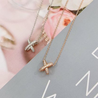 [Panda Jewelry]JEUX DE DIAMOND NECKLACE