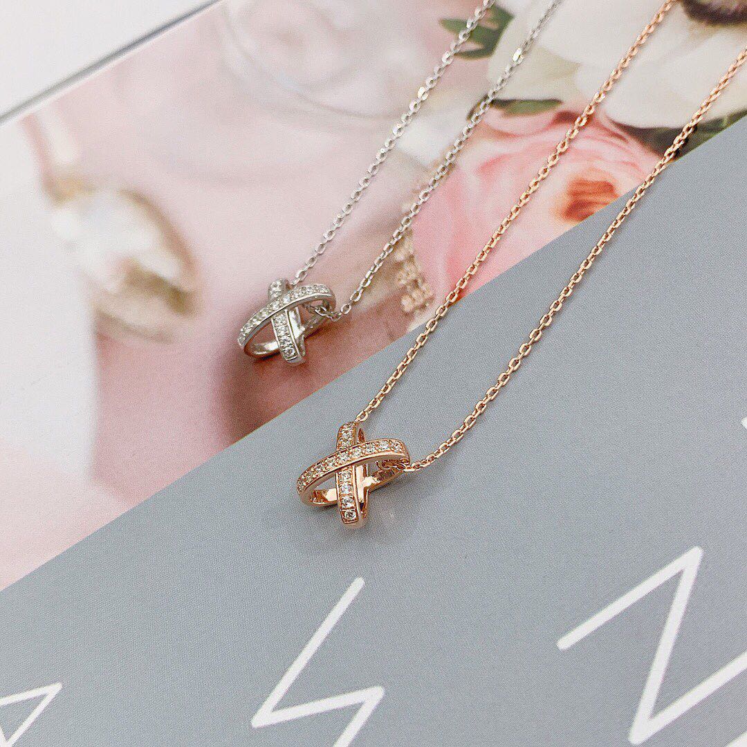 [Panda Jewelry]JEUX DE DIAMOND NECKLACE