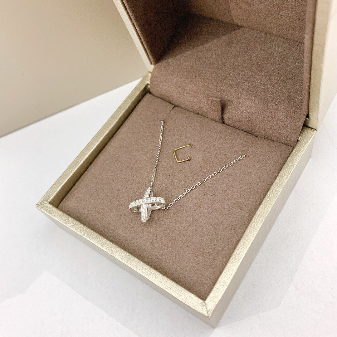 [Panda Jewelry]JEUX DE DIAMOND NECKLACE
