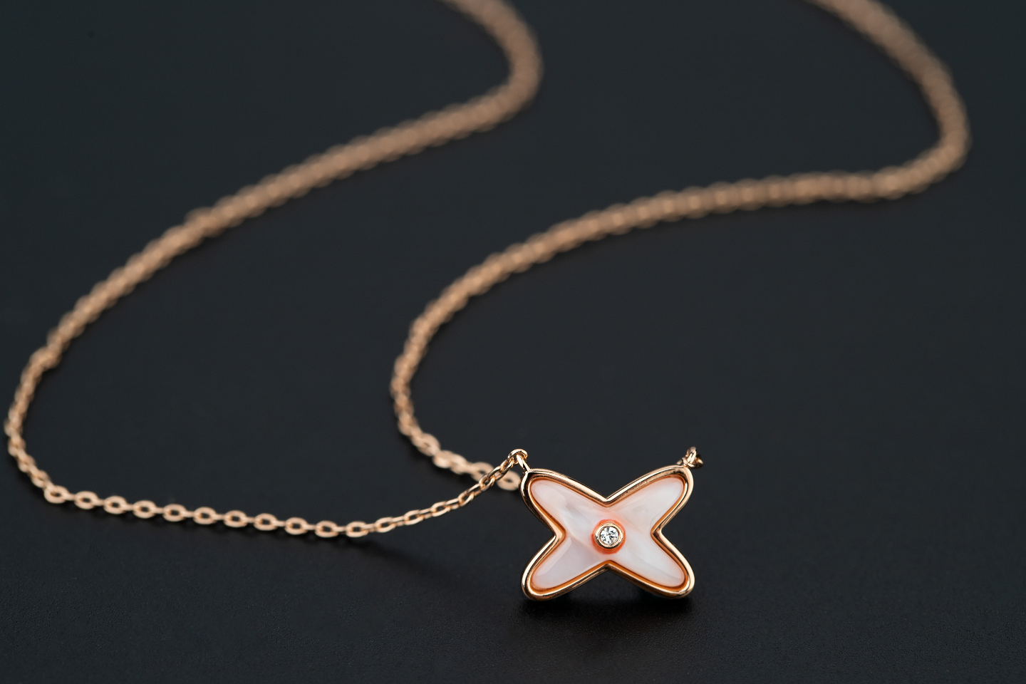 [Panda Jewelry]JEUX DE NECKLACE 1 DIAMOND