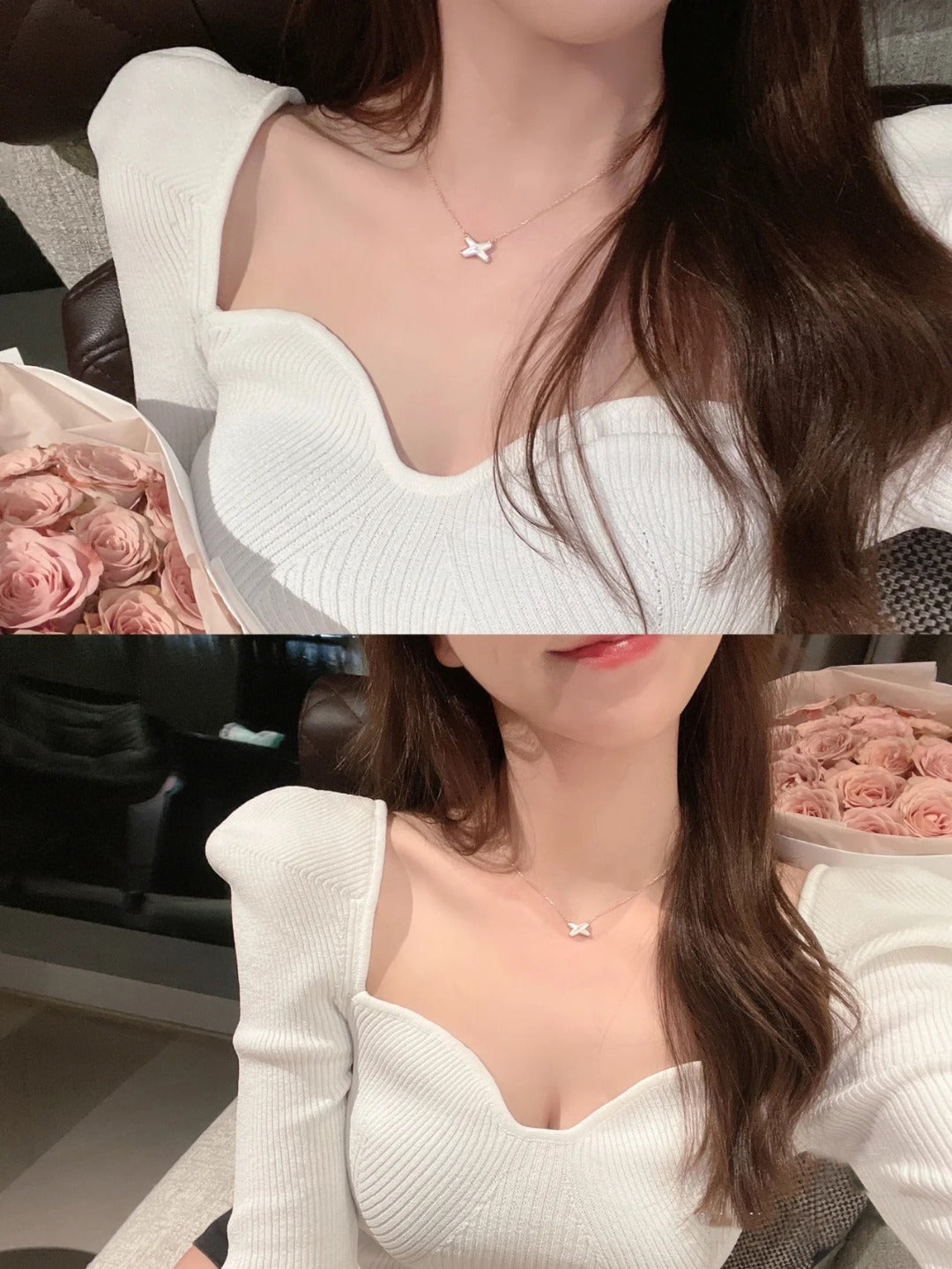 [Panda Jewelry]JEUX DE NECKLACE 1 DIAMOND