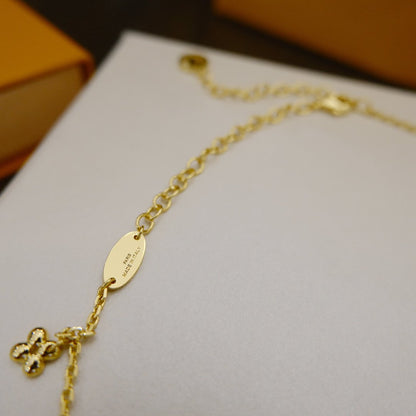 [Panda Jewelry]BLOOMING SUPPLE NECKLACE BRASS