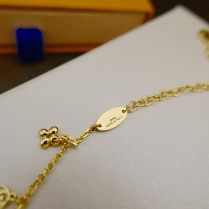 [Panda Jewelry]BLOOMING SUPPLE NECKLACE BRASS