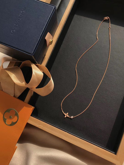 [Panda Jewelry]BLOSSOM PENDANT PINK GOLD AND DIAMOND