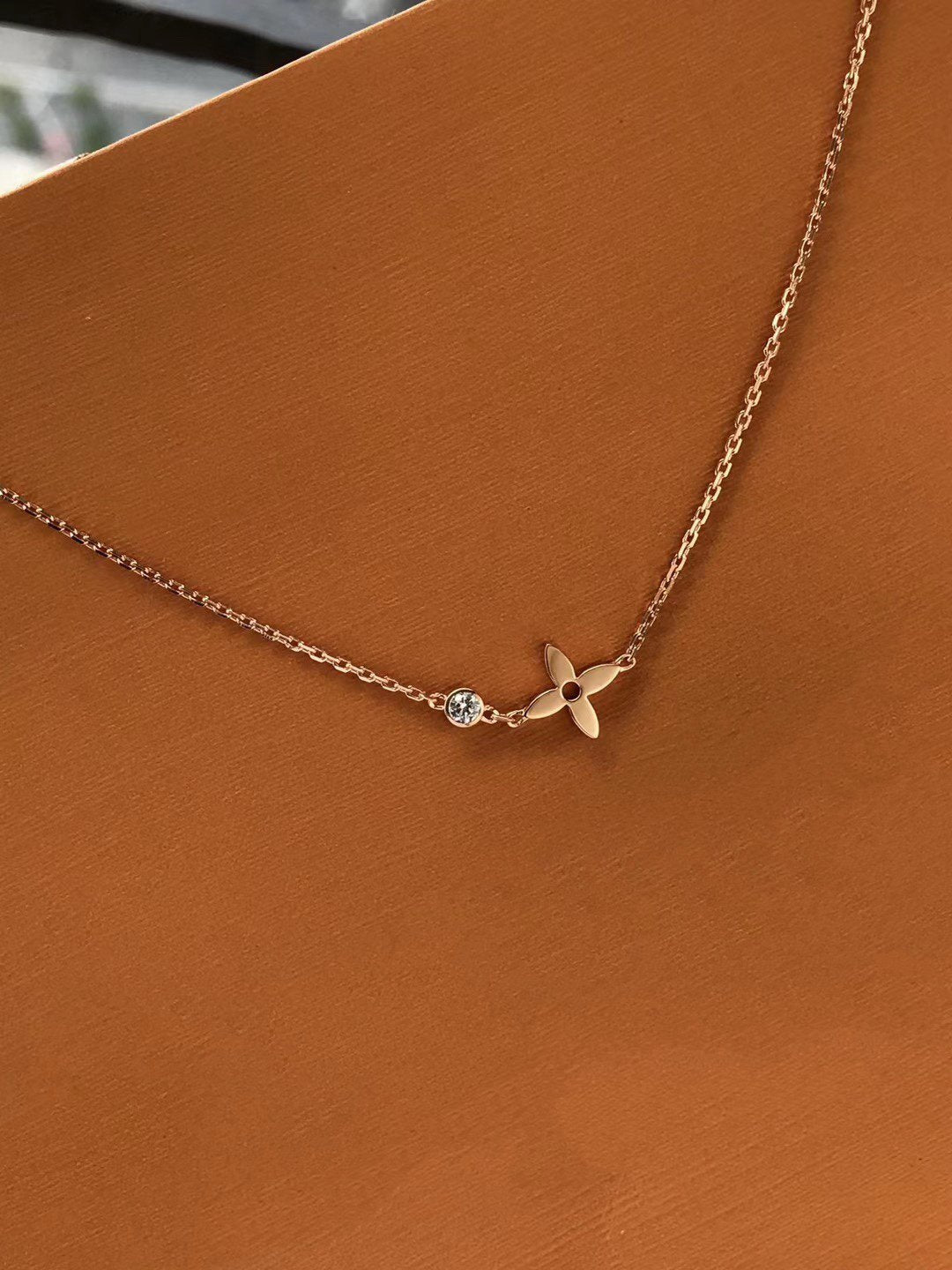 [Panda Jewelry]BLOSSOM PENDANT PINK GOLD AND DIAMOND