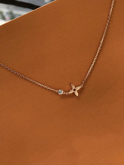 [Panda Jewelry]BLOSSOM PENDANT PINK GOLD AND DIAMOND