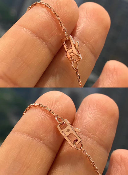 [Panda Jewelry]BLOSSOM PENDANT PINK GOLD AND DIAMOND