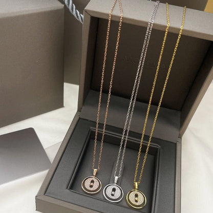 [Panda Jewelry]LUCKY MOVER PM PAVED NECKLACE