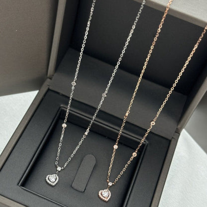 [Panda Jewelry]JOY HEART DIAMOND NECKLACE