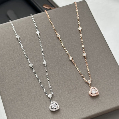 [Panda Jewelry]JOY HEART DIAMOND NECKLACE