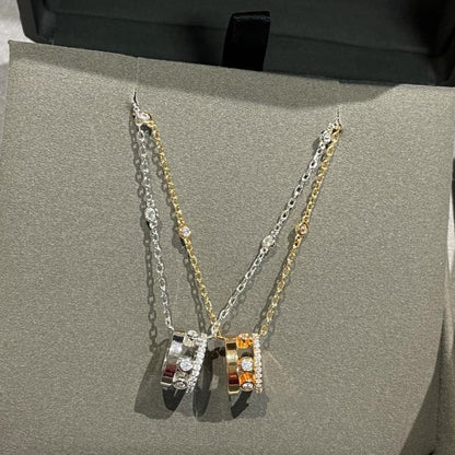 [Panda Jewelry]CHAIN MOVE ROMANE PEDAND NECKLACE