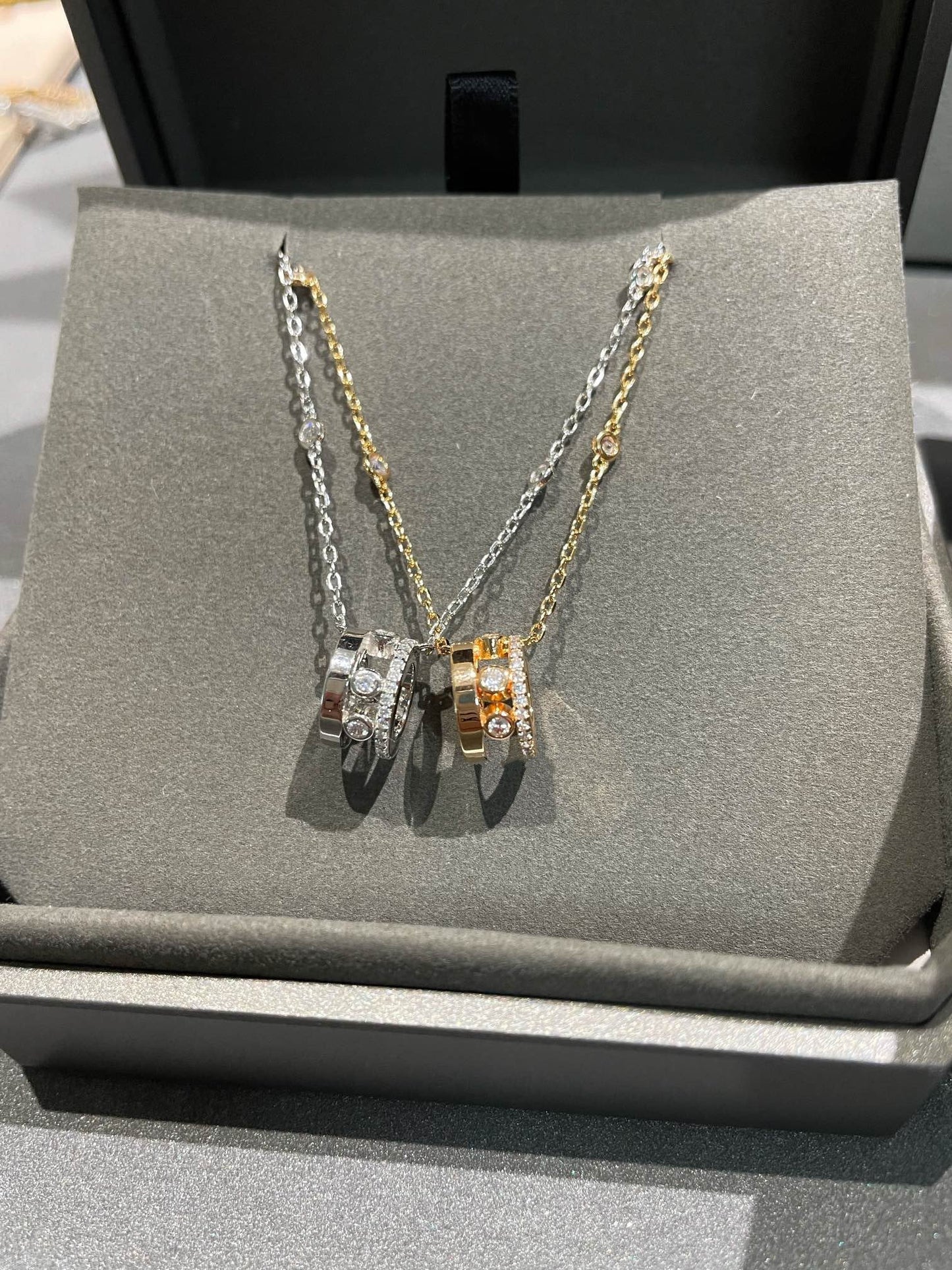 [Panda Jewelry]CHAIN MOVE ROMANE PEDAND NECKLACE