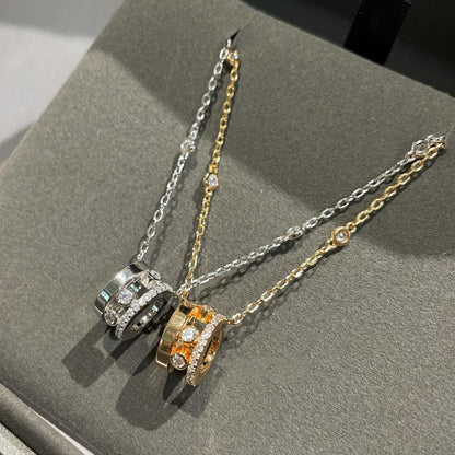 [Panda Jewelry]CHAIN MOVE ROMANE PEDAND NECKLACE