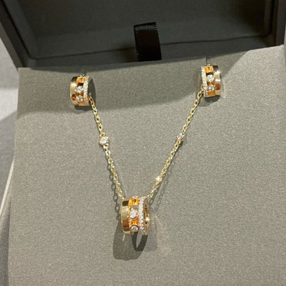 [Panda Jewelry]CHAIN MOVE ROMANE PEDAND NECKLACE