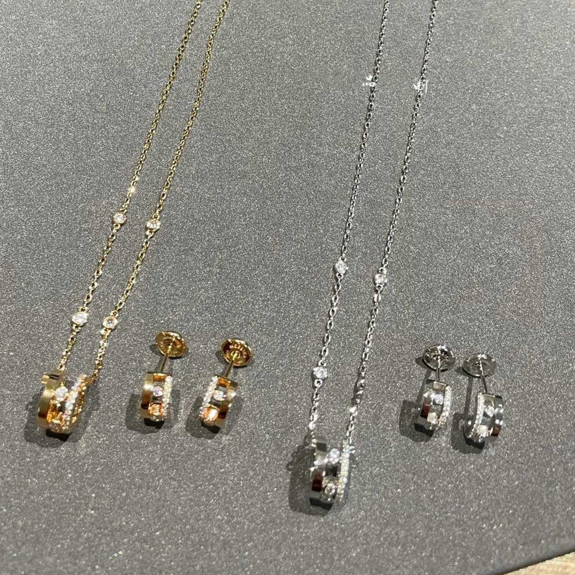 [Panda Jewelry]CHAIN MOVE ROMANE PEDAND NECKLACE