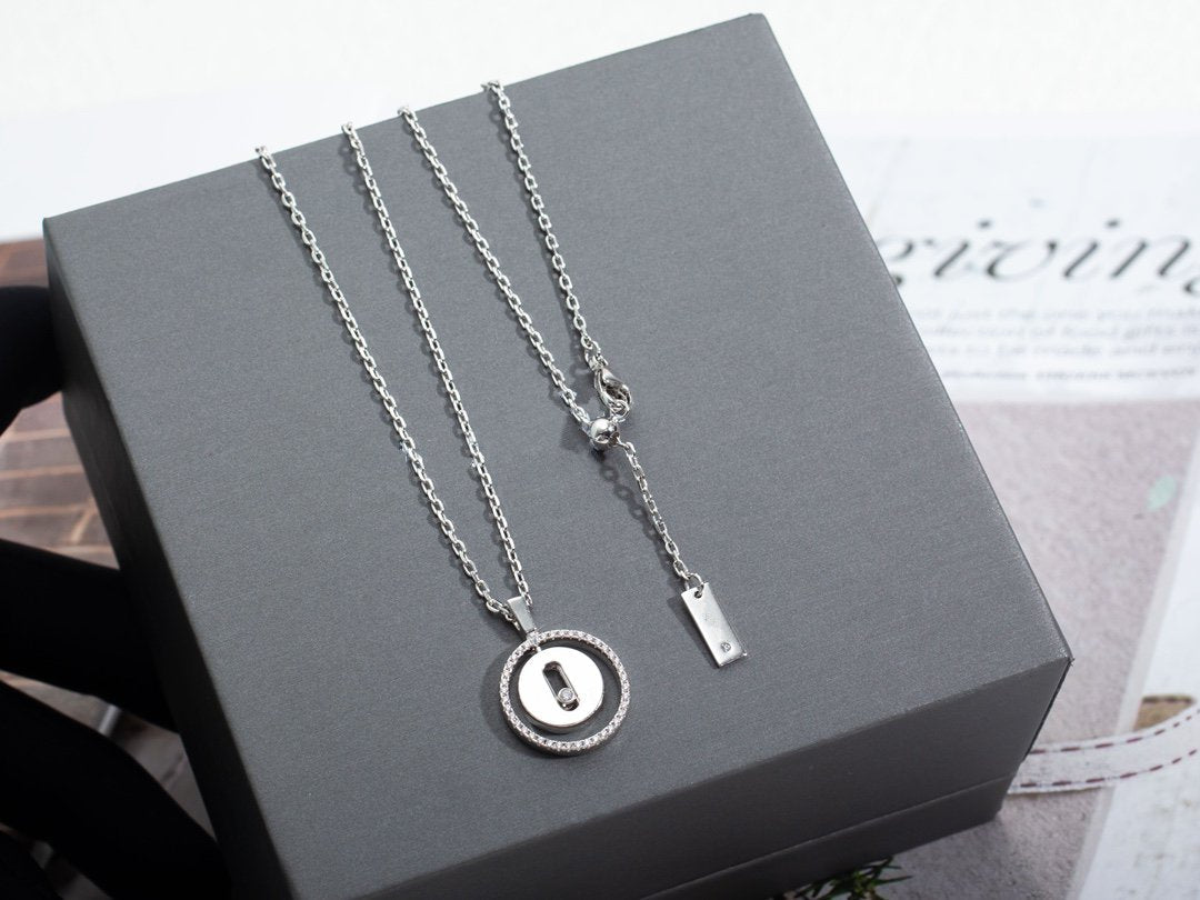 [Panda Jewelry]LUCKY MOVE PM NECKLACE SILVER DIAMOND