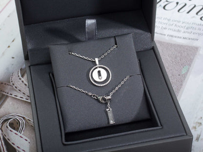 [Panda Jewelry]LUCKY MOVE PM NECKLACE SILVER DIAMOND