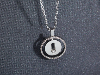 [Panda Jewelry]LUCKY MOVE PM NECKLACE SILVER DIAMOND