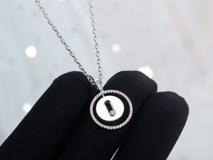 [Panda Jewelry]LUCKY MOVE PM NECKLACE SILVER DIAMOND