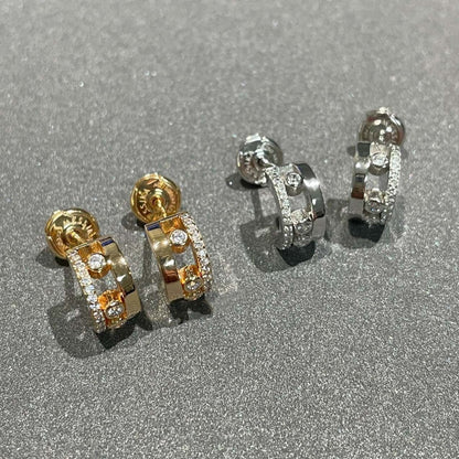 [Panda Jewelry]MOVE ROMANE EARRINGS DIAMOND