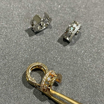[Panda Jewelry]MOVE ROMANE EARRINGS DIAMOND