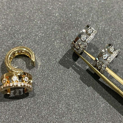 [Panda Jewelry]MOVE ROMANE EARRINGS DIAMOND