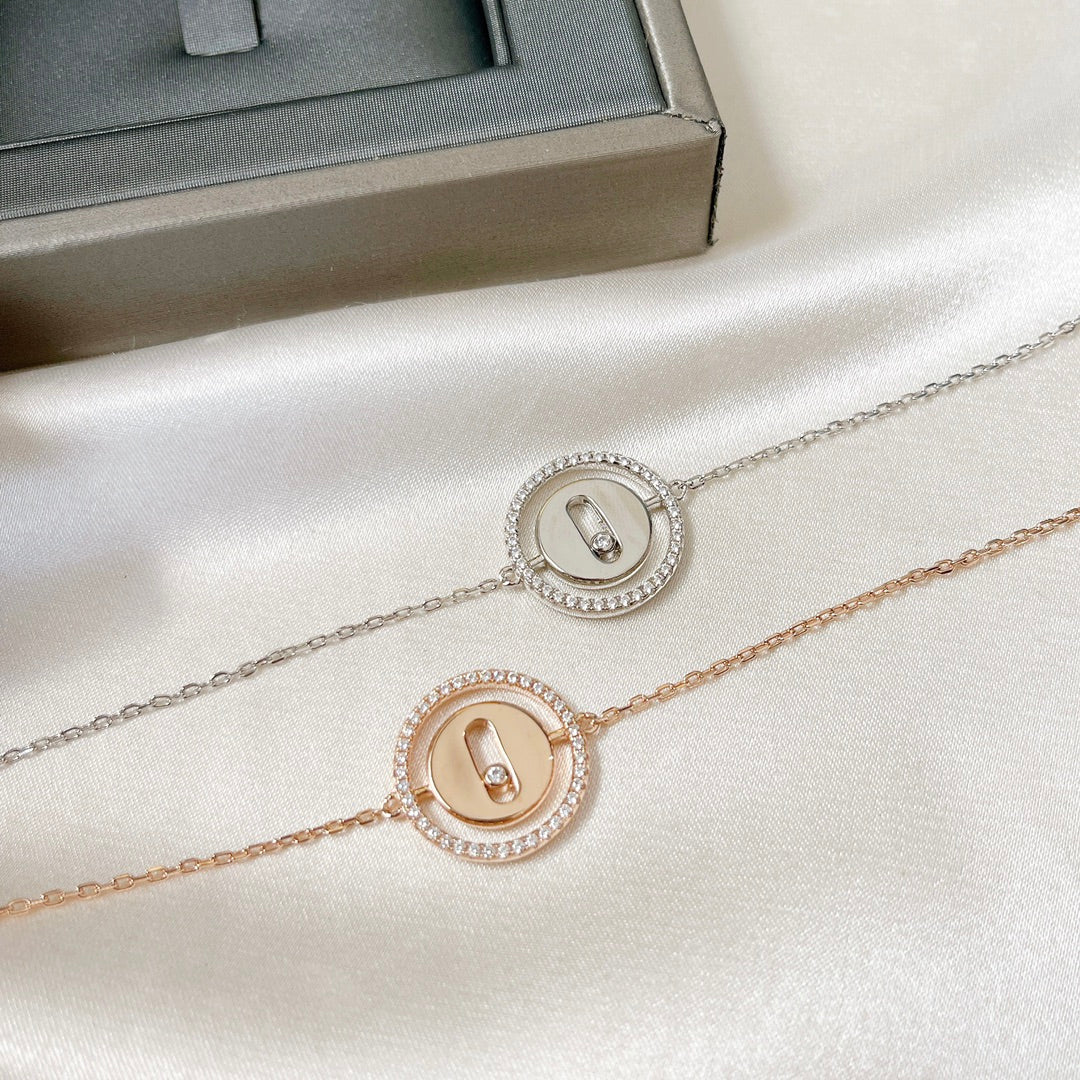 [Panda Jewelry]LUCKY MOVE PAVED DIAMOND BRACELET