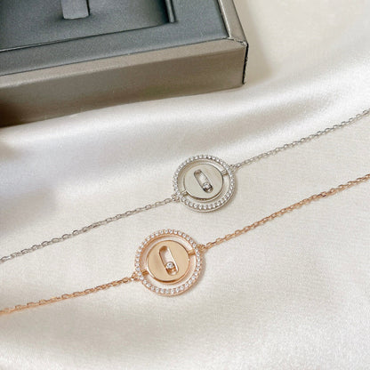[Panda Jewelry]LUCKY MOVE PAVED DIAMOND BRACELET