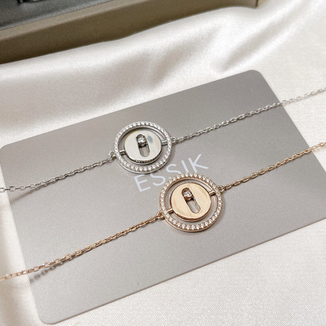 [Panda Jewelry]LUCKY MOVE PAVED DIAMOND BRACELET