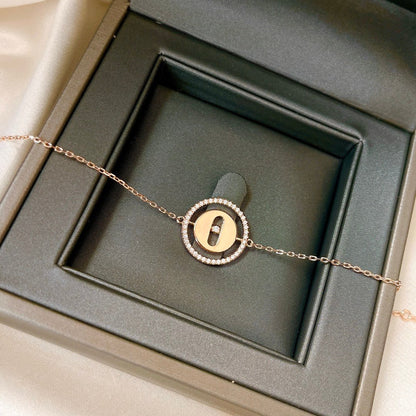[Panda Jewelry]LUCKY MOVE PAVED DIAMOND BRACELET