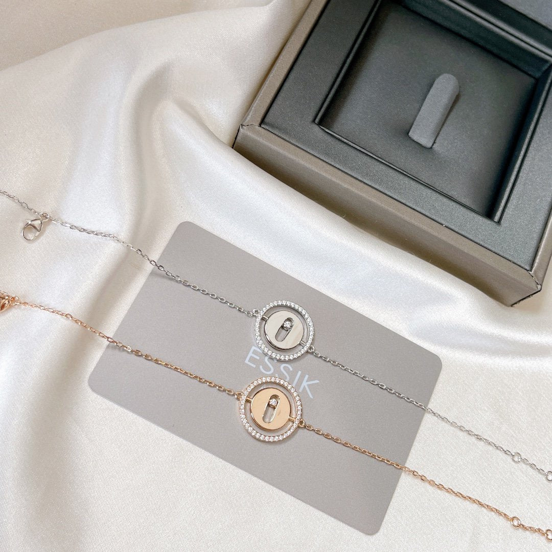 [Panda Jewelry]LUCKY MOVE PAVED DIAMOND BRACELET
