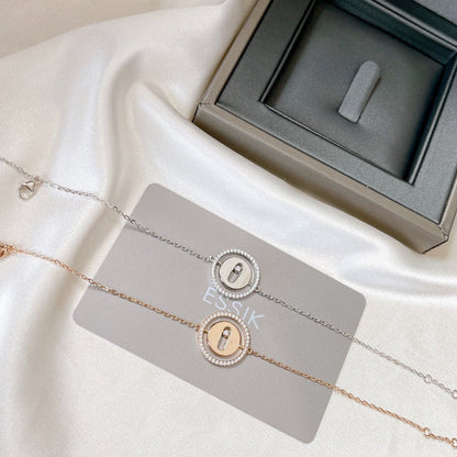 [Panda Jewelry]LUCKY MOVE PAVED DIAMOND BRACELET