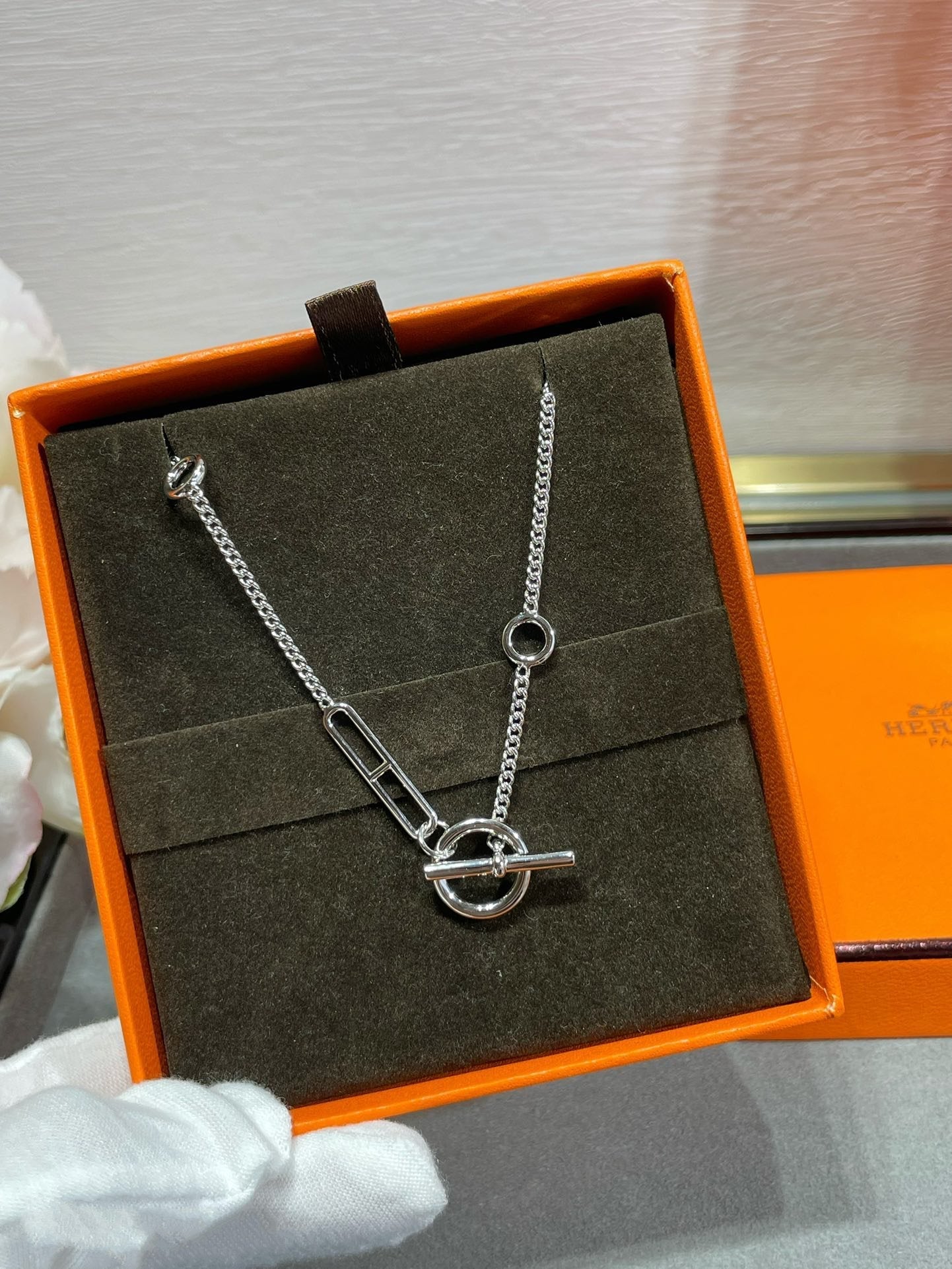 [Panda Jewelry]HM STERLING CHAINE D'ANCRE HEART